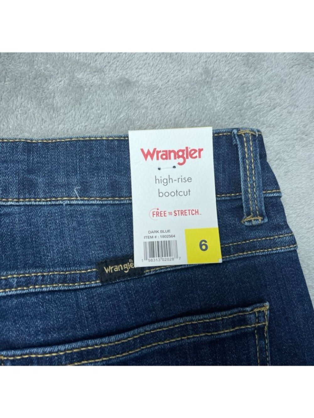 NWT Wrangler Women's 6/28 High-Rise Bootcut Jeans Dark Blue G2235 - Picture 13 of 15